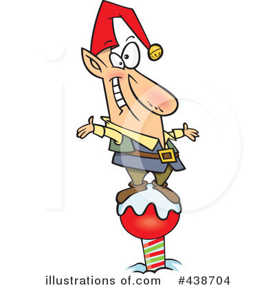 Royalty-Free (RF) Christmas Elf Clipart Illustration by toonaday - Stock Sample #438704