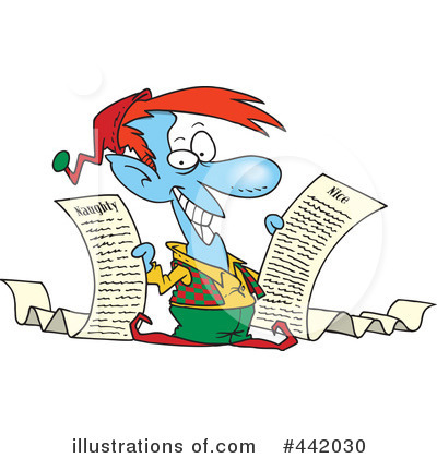 Royalty-Free (RF) Christmas Elf Clipart Illustration by toonaday - Stock Sample #442030