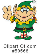 Christmas Elf Clipart #59568 by Dennis Holmes Designs