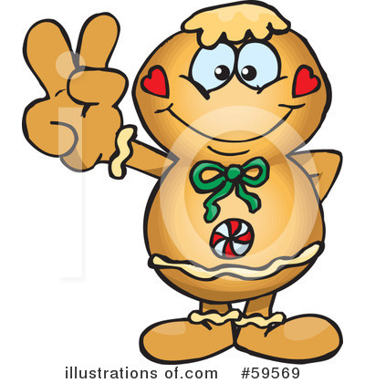 Gingerbread Man Clipart #59569 by Dennis Holmes Designs