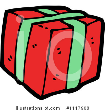 Royalty-Free (RF) Christmas Gift Clipart Illustration by lineartestpilot - Stock Sample #1117908