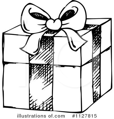 Royalty-Free (RF) Christmas Gift Clipart Illustration by visekart - Stock Sample #1127815