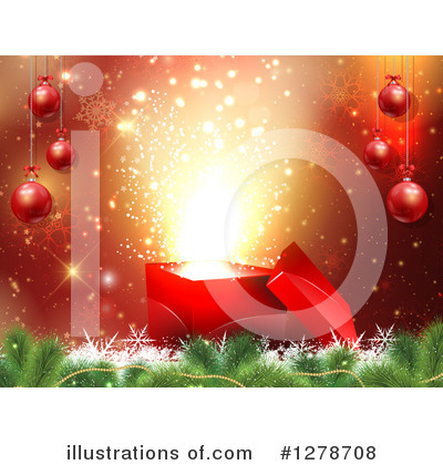 Royalty-Free (RF) Christmas Gift Clipart Illustration by KJ Pargeter - Stock Sample #1278708