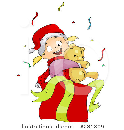 Royalty-Free (RF) Christmas Gift Clipart Illustration by BNP Design Studio - Stock Sample #231809