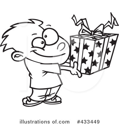 Royalty-Free (RF) Christmas Gift Clipart Illustration by toonaday - Stock Sample #433449
