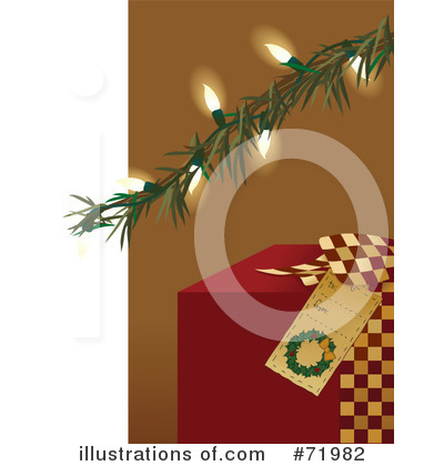 Royalty-Free (RF) Christmas Gift Clipart Illustration by inkgraphics - Stock Sample #71982