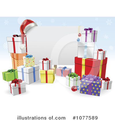 Royalty-Free (RF) Christmas Gifts Clipart Illustration by AtStockIllustration - Stock Sample #1077589