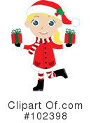 Christmas Girl Clipart #102398 by Rosie Piter