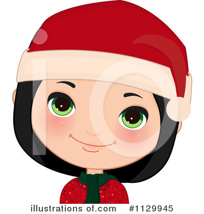 Santa Hats Clipart #1129945 by Melisende Vector