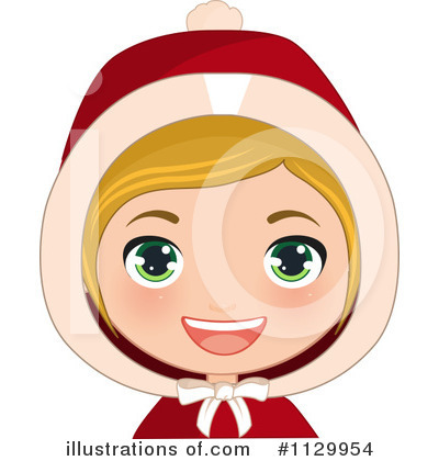 Royalty-Free (RF) Christmas Girl Clipart Illustration by Melisende Vector - Stock Sample #1129954