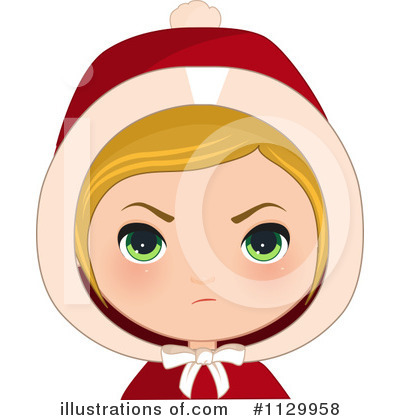 Royalty-Free (RF) Christmas Girl Clipart Illustration by Melisende Vector - Stock Sample #1129958