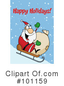 Christmas Greeting Clipart #101159 by Hit Toon