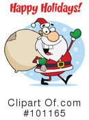 Christmas Greeting Clipart #101165 by Hit Toon