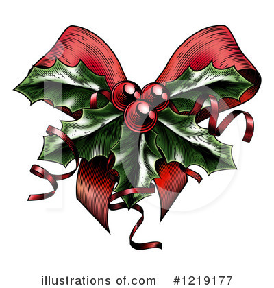 Royalty-Free (RF) Christmas Holly Clipart Illustration by AtStockIllustration - Stock Sample #1219177