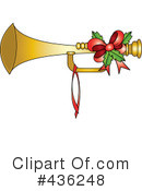 Christmas Horn Clipart #436248 by Pams Clipart