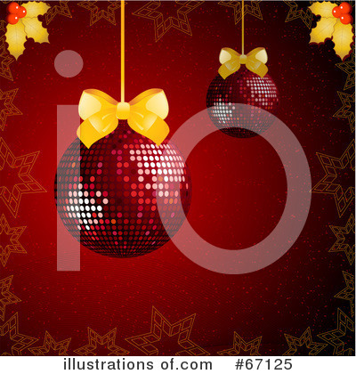 Royalty-Free (RF) Christmas Ornament Clipart Illustration by elaineitalia - Stock Sample #67125