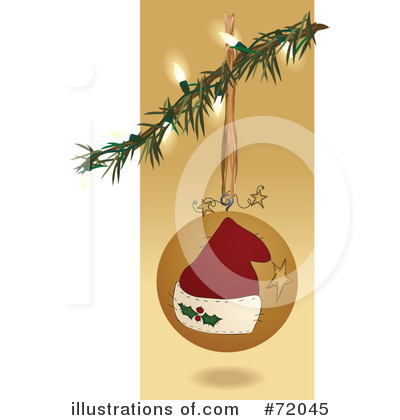 Royalty-Free (RF) Christmas Ornament Clipart Illustration by inkgraphics - Stock Sample #72045