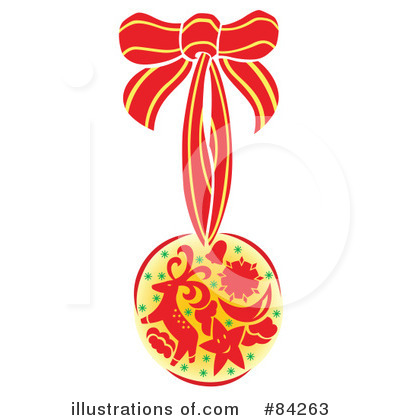 Royalty-Free (RF) Christmas Ornament Clipart Illustration by Cherie Reve - Stock Sample #84263