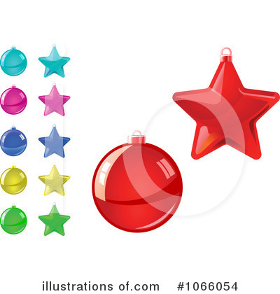 Royalty-Free (RF) Christmas Ornaments Clipart Illustration by Vector Tradition SM - Stock Sample #1066054