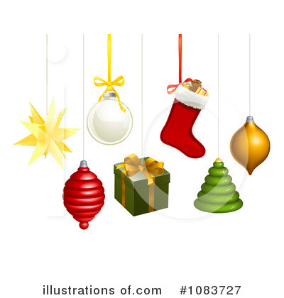 Royalty-Free (RF) Christmas Ornaments Clipart Illustration by AtStockIllustration - Stock Sample #1083727