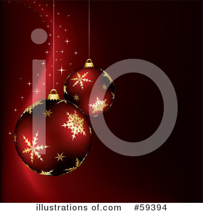 Royalty-Free (RF) Christmas Ornaments Clipart Illustration by TA Images - Stock Sample #59394