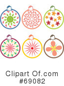 Christmas Ornaments Clipart #69082 by Cherie Reve