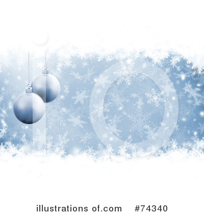 Royalty-Free (RF) Christmas Ornaments Clipart Illustration by KJ Pargeter - Stock Sample #74340