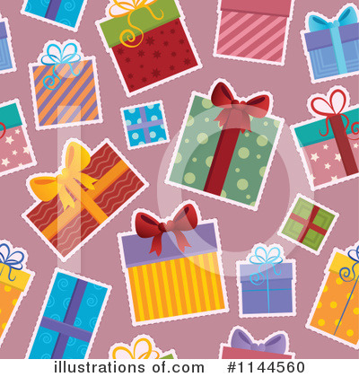 Royalty-Free (RF) Christmas Pattern Clipart Illustration by visekart - Stock Sample #1144560