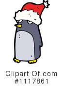 Christmas Penguin Clipart #1117861 by lineartestpilot
