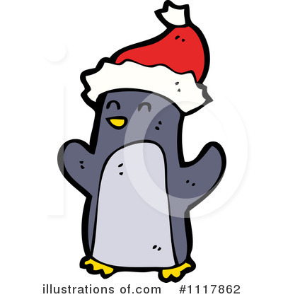 Christmas Penguin Clipart #1117862 by lineartestpilot