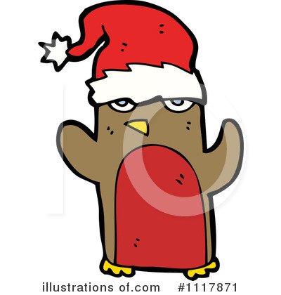 Royalty-Free (RF) Christmas Penguin Clipart Illustration by lineartestpilot - Stock Sample #1117871