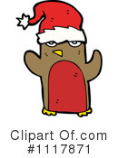 Christmas Penguin Clipart #1117871 by lineartestpilot