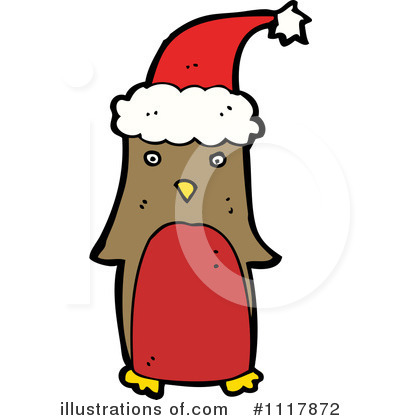 Royalty-Free (RF) Christmas Penguin Clipart Illustration by lineartestpilot - Stock Sample #1117872