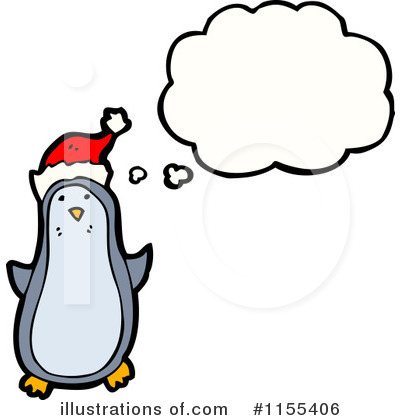 Royalty-Free (RF) Christmas Penguin Clipart Illustration by lineartestpilot - Stock Sample #1155406