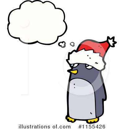 Royalty-Free (RF) Christmas Penguin Clipart Illustration by lineartestpilot - Stock Sample #1155426