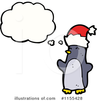 Royalty-Free (RF) Christmas Penguin Clipart Illustration by lineartestpilot - Stock Sample #1155428