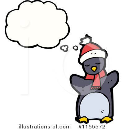 Royalty-Free (RF) Christmas Penguin Clipart Illustration by lineartestpilot - Stock Sample #1155572