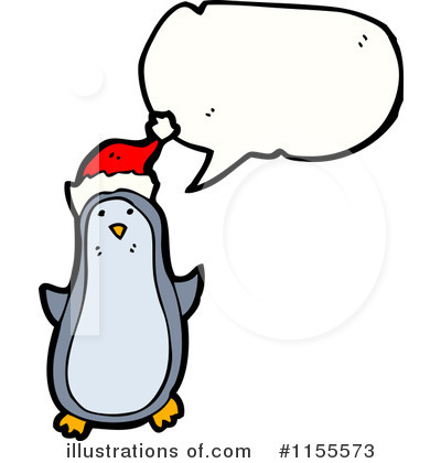 Royalty-Free (RF) Christmas Penguin Clipart Illustration by lineartestpilot - Stock Sample #1155573