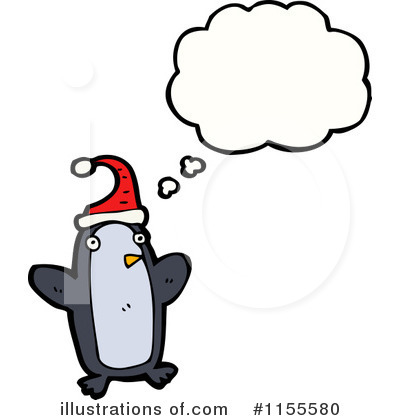 Royalty-Free (RF) Christmas Penguin Clipart Illustration by lineartestpilot - Stock Sample #1155580