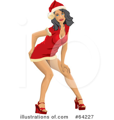 Christmas Pin Up Clipart #64227 by David Rey