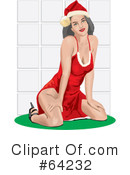 Christmas Pin Up Clipart #64232 by David Rey