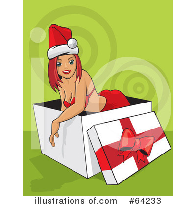 Royalty-Free (RF) Christmas Pin Up Clipart Illustration by David Rey - Stock Sample #64233