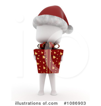 Royalty-Free (RF) Christmas Present Clipart Illustration by BNP Design Studio - Stock Sample #1086903