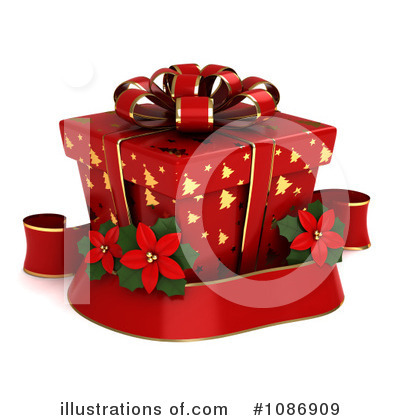 Royalty-Free (RF) Christmas Present Clipart Illustration by BNP Design Studio - Stock Sample #1086909