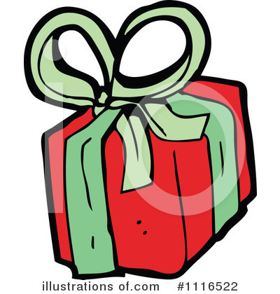 Royalty-Free (RF) Christmas Present Clipart Illustration by lineartestpilot - Stock Sample #1116522