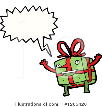 Royalty-Free (RF) Christmas Present Clipart Illustration by lineartestpilot - Stock Sample #1205420