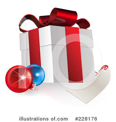Royalty-Free (RF) Christmas Present Clipart Illustration by AtStockIllustration - Stock Sample #228176