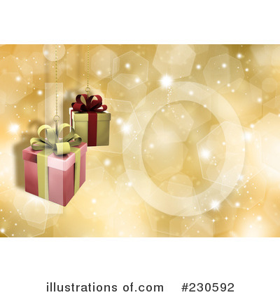 Royalty-Free (RF) Christmas Presents Clipart Illustration by KJ Pargeter - Stock Sample #230592