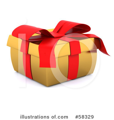 Royalty-Free (RF) Christmas Presents Clipart Illustration by KJ Pargeter - Stock Sample #58329