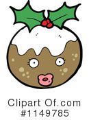 Christmas Pudding Clipart #1149785 by lineartestpilot